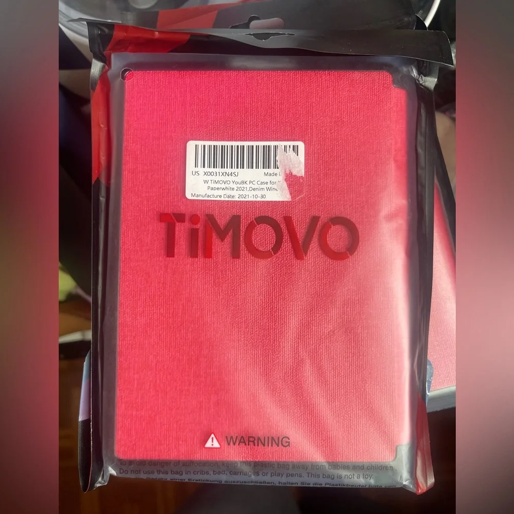 Kindle Paperwhite Red Denim/Fabric Case